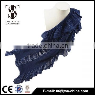 2015 fashionable beautiful blue scarf accesories for girl fashion accessories
