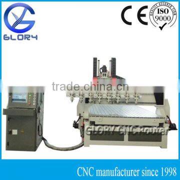 Multi Heads 4th Axis Rotary Table CNC Router