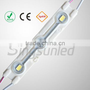 High bright samsung SMD 5630 injection led module with lens for led signs
