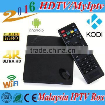 hot sales Android Box Malaysia channels 200+ Malaysia Box HD can have a test 1/3/6/12 months with HDTV MyIptv