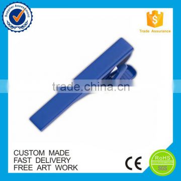 New product blue painting men's metal custom tie clip