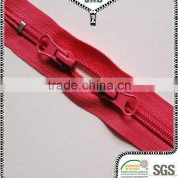 double sided close-end nylon zipper