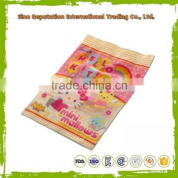 custom printing back sealed plastic packaging bag with logo