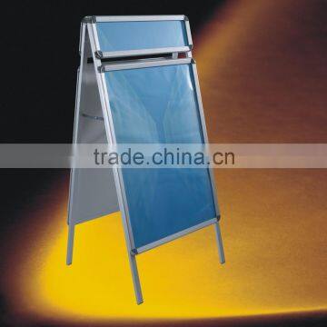 Double side poster board ,A board stand with fore head