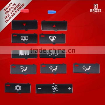 13 Pieces Heater Climate Control Air Conditioning Switch Button Cover Set For B.M.W 5 Series X5 E53 2000-2007 E39 1995 - 2003