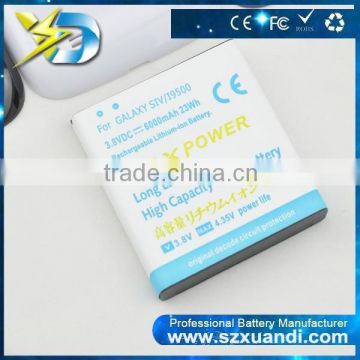 Cellphone battery for xuandi for s4 with white lable 6000mah