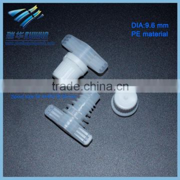 Food grade packing plastic pouch spout 9.6mm