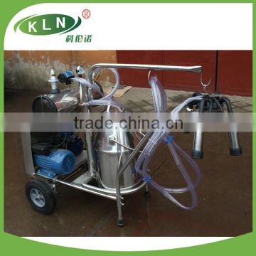 portable milking machine with one bucket