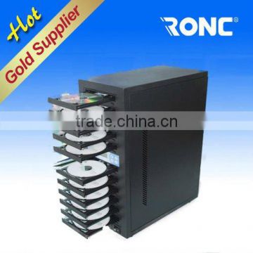 Hot Selling 1 for 11 trays dvd Duplicator copy Machine