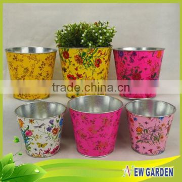 Handicraft Multi-using Excellent Design Flower Printing Home Goods Flower Pots