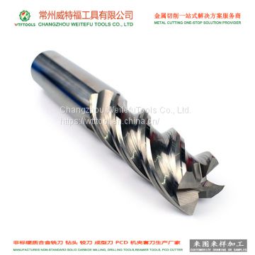 WTFTOOLS HRC55 4 flutes Tungsten carbide end milling cutter with high performance