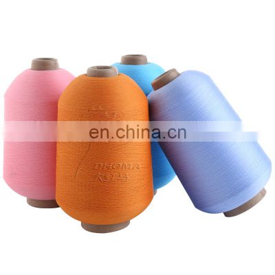 AA grade colorful polyester high stretch yarn 100D for knitting