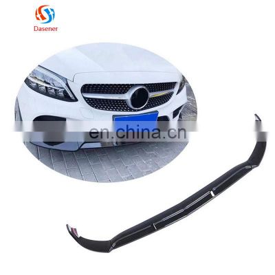 Honghang Accessories Other Univers Car Parts Front Spoiler Gloss Black Front Lip For Benz W206 Sport C180 C200 C300 2019 2020