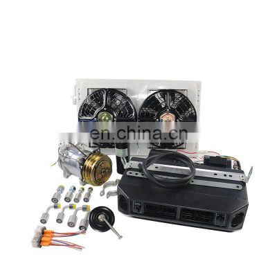 Universal Automotive 12V 24V A/C Air Conditioning Kit for Truck Minibus Van Tractor Digger RV Excavator AC Air Conditioner