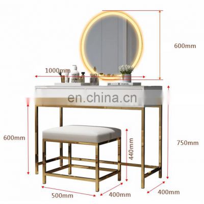 Wholesale Modern Women LED Makeup Dressing Table Set For Bedroom Furniture