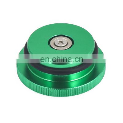 China Manufacture Hot Sale Top Quality Aluminum Material Green Fuel Filler Tank Can Lock Lid Magnetic Cap