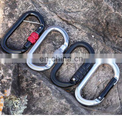 JRSGS High Quality 25KN Hammock Aluminum 0 Shape Carabiners For Camping And Outdoor Snap Hook Climbing S7108