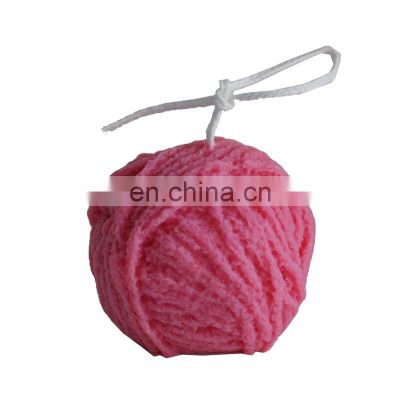 2021 new hot sell wholesale Christmas wool ball handmade creative environmental protection gift soybean wax incense candle