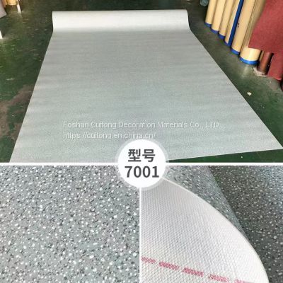 Blue imitation marble PVC floor factory Foshan wholesale office corridor cement floor straight plastic floor leather