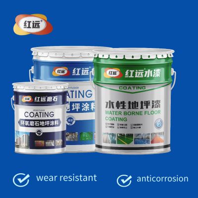 Construction of anti-static water-based epoxy self leveling floor paint for garage floors