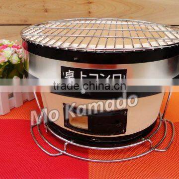 Japanese industrial round ceramic charcoal bbq brazier shichirin hibachi