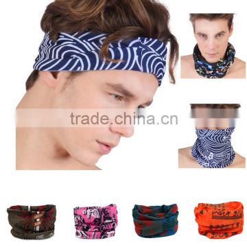 (Trade accurance) Wholesale custom men Colorful design breathable sports elastic headband