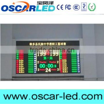 Indoor/outdoor Basketball game score led screen with Nova ultra score software and referee console