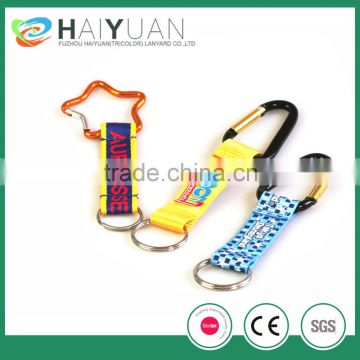 Silk screen printed Climbing Keychain lanyards for promotional