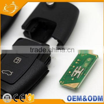 Cheap 3 Button Folding Blank Car flip key with 4D60 chip 434mhz Need program For Ford Mondeo s-max