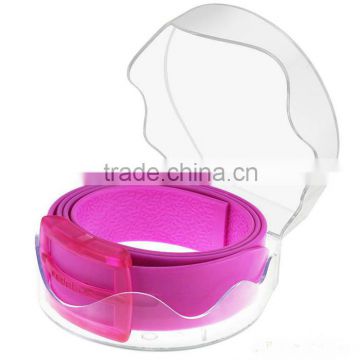 High quality 2016 silicone belts with colored selection