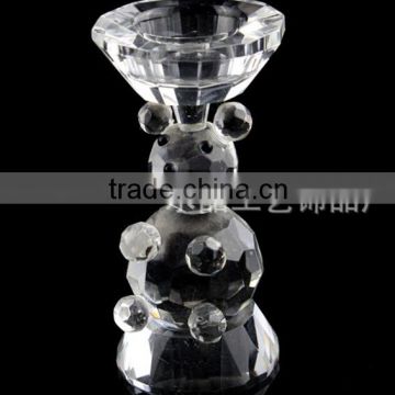 Personalized Crystal Bear shaped Candle Holder For Wedding Gift