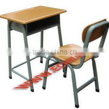Wooden school furniture/Fixed school desk and chair