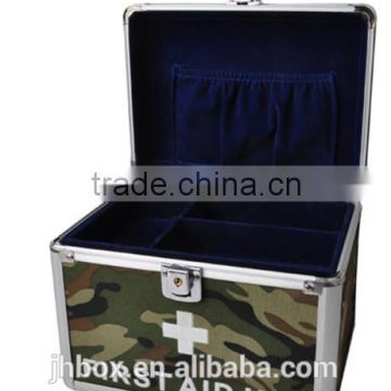 Professional Household Aluminum First Aid Kits Box with Custom Logo Printed JH157
