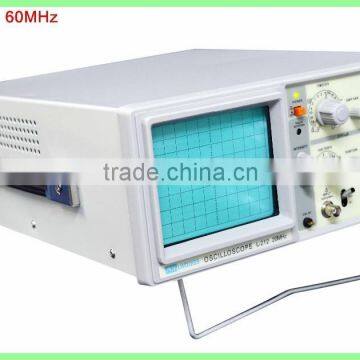 60MHz with dual channel analog oscilloscope