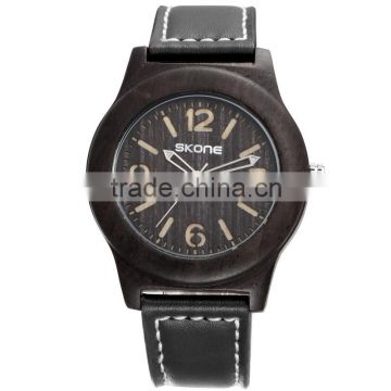 SKOEN 9427 trade assurance men's wristwatches vogue sandal wood wristwatches