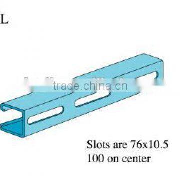 Slotted Pre Galvanized steel Strut channel