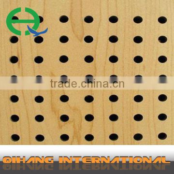 high quality acoustic insulation material/perforated panel/acoustic mdf for decoration