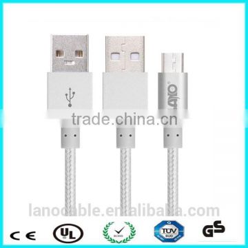 High speed 2M nylon braided usb cable for Android mobile