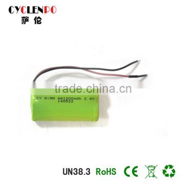 aa 1200mah ni mh battery pack 2.4v rechargeable battery ni mh for led