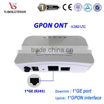 CE Certificated Mini White Housing Realtek Chipset FTTH 1GE GPON ONU Optical Network Unit