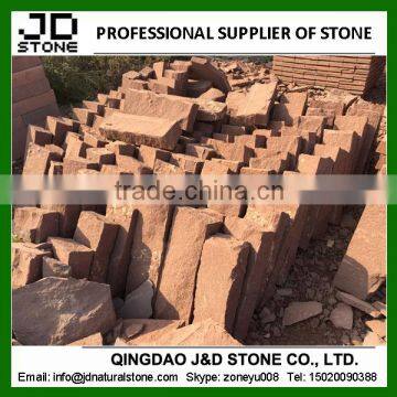 red sandstone blocks for building