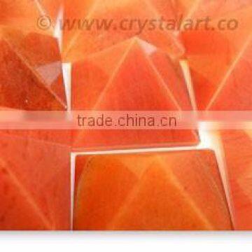 RED JADE SMALL SIZE PYRAMID