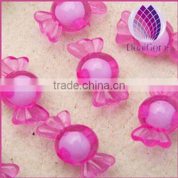 wholesale pink 16mm Bulk chunky acrylic faceted candy beads