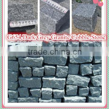 G654 dark grey cube stone