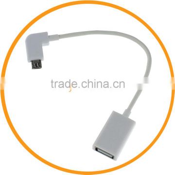 15cm Right Angle Micro USB OTG Adapter Cable for Samsung Galaxy S5 S4 S3 S2 Note 2 from Dailyetech