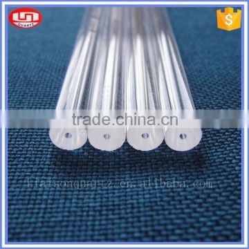 thick wall flat bottome quartz crystal glass rods