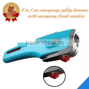 Multifunctional Emergency Safety Hammer With Road Side Hazard Lights for Life-saving