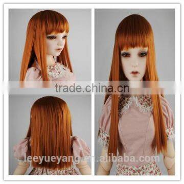 New arrival synthetic orange straight 1/3 BJD doll wig