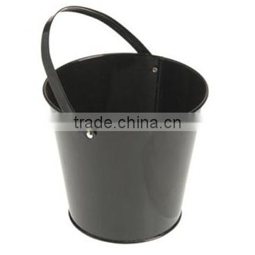 Black Decorative Metal Buckets/Pails