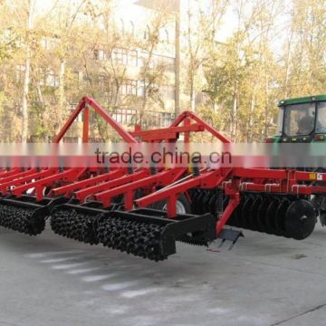 huge duty farm tractor use hydraulic combined land preparation machine with disk harrow, disk plough